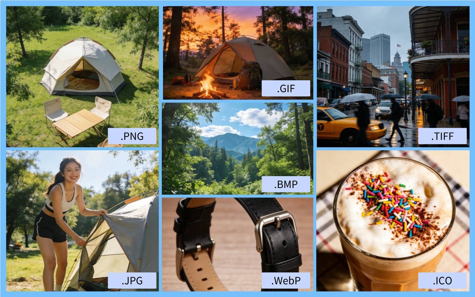 Image Format Conversion Effect Display